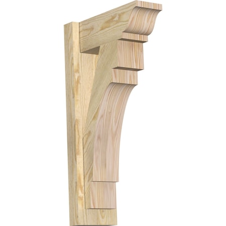 Ekena Millwork Merced Traditional Rough Sawn Outlooker, Douglas Fir, 6"W x 14"D x 26"H OUT06X14X26MRC01RDF